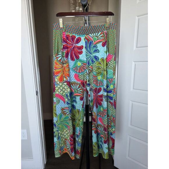 Trina Turk Zanzibar Floral Swim Cover Pants Size M - Picture 5 of 6